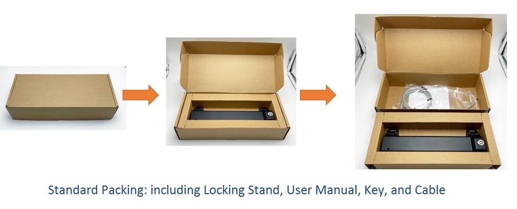 Locking Station for MacBooks, 12-16" Laptops - Security Combination Lock