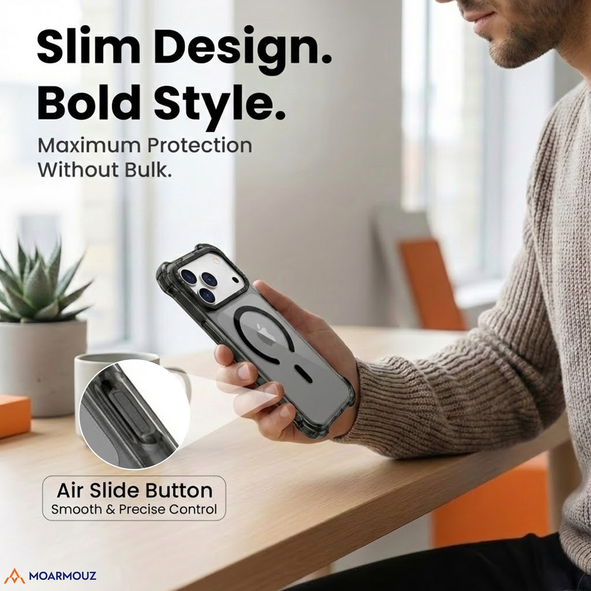 Shockproof Case for iPhone 18 Pro in Black — Moarmouz