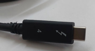 Close-up of the Thunderbolt 4 USB-C connector — Moarmouz