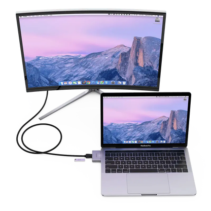 MoArmouz - Type C (USB-C) 3 in 2 Multiport 4K HDMI Hub
