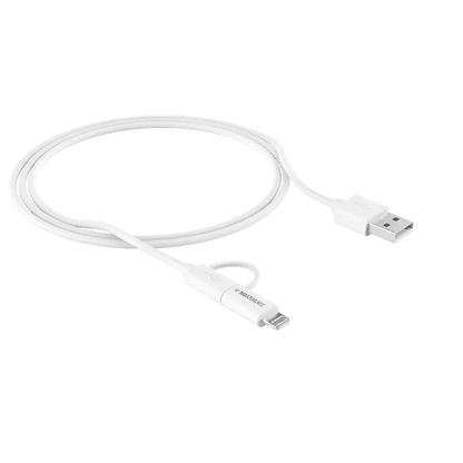MoArmouz - 2 in 1 MFI Certified Sync n Charge Cable with Lightning & micro USB