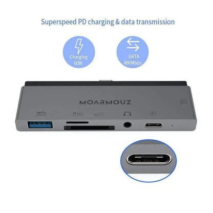 MoArmouz - Type C (USB-C) 6 in 1 iPad Pro Hub