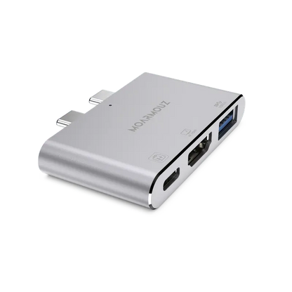 MoArmouz - Type C (USB-C) 3 in 2 Multiport 4K HDMI Hub