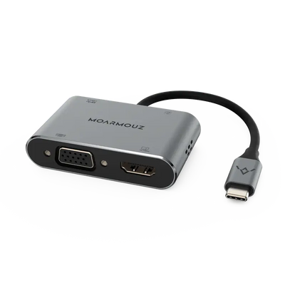 USB-C 4 in 1 Dual Display Hub — Moarmouz