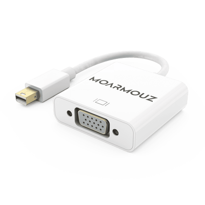 Mini DisplayPort to VGA Adapter — Supports 1080P Full HD Video — Moarmouz