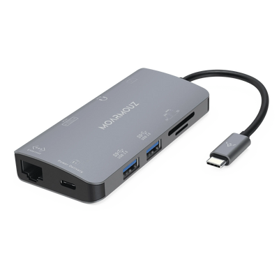 USB-C 9 in 1 Dual Display VGA Hub — Moarmouz