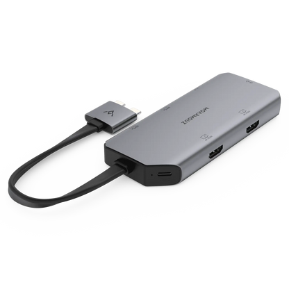 MoArmouz - Type C (USB-C) 8 in 2 Dual 4K HDMI Gigabit Hub