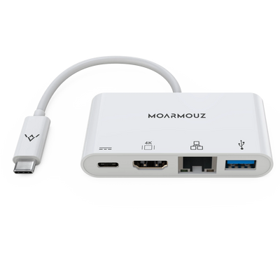 MoArmouz - Type C (USB-C) 4 in 1 Gigabit 4K HDMI Hub