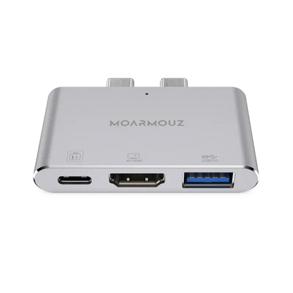 MoArmouz - Type C (USB-C) 3 in 2 Multiport 4K HDMI Hub
