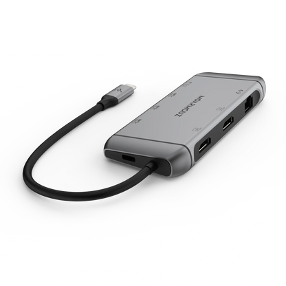 MoArmouz - Type C (USB-C) 9 in 1 Dual HDMI Display Hub
