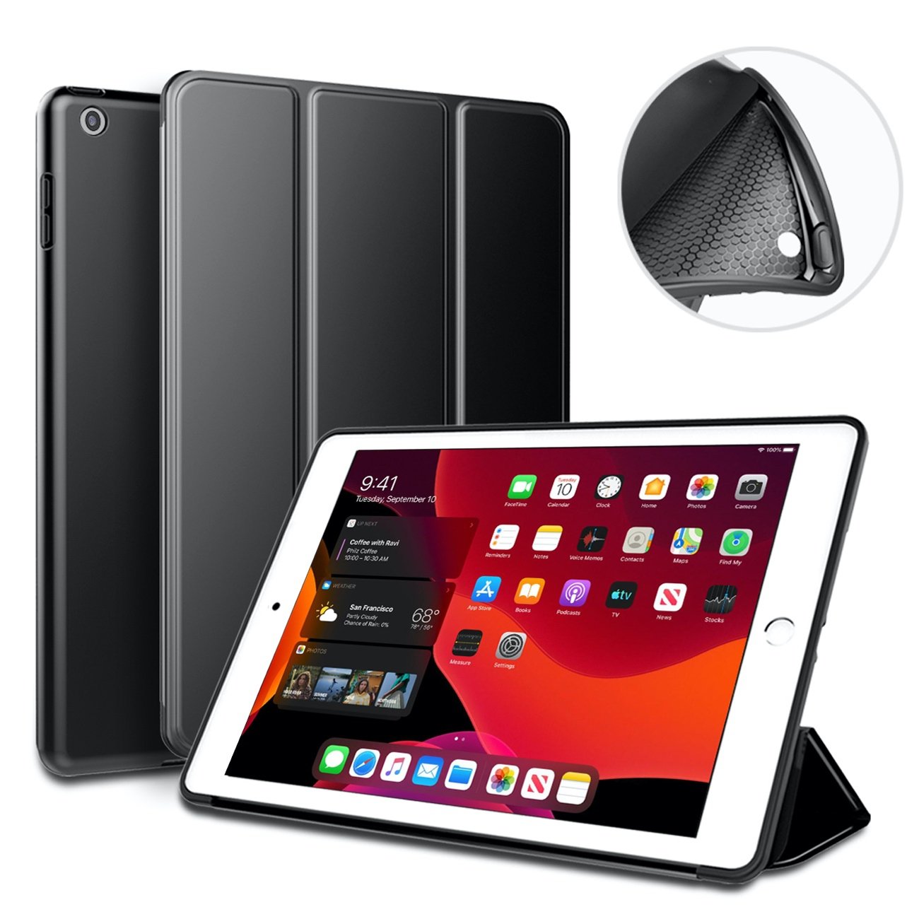 MoArmouz - Trifold Smart Cover with Flip Stand for iPad Air 2