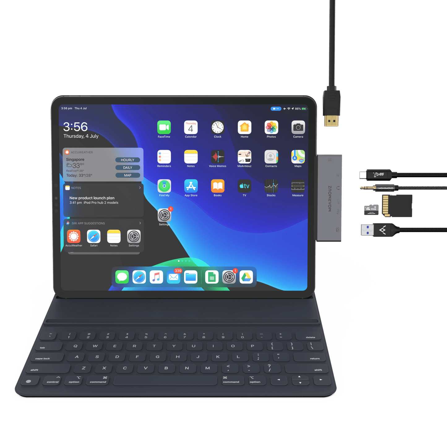 MoArmouz - Type C (USB-C) 6 in 1 iPad Pro Hub