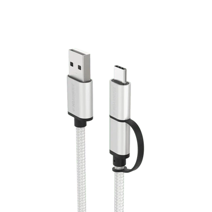 MoArmouz - 2 in 1 USB-C and Micro USB Cable