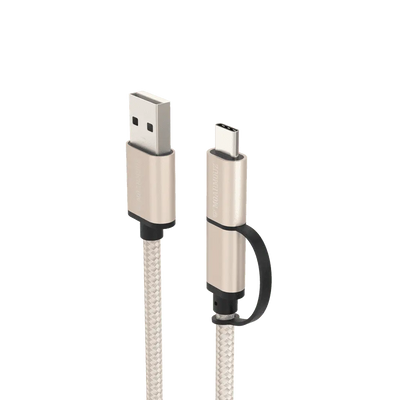 USB-C & micro USB Sync & Charge 2 in 1 Cable — Moarmouz