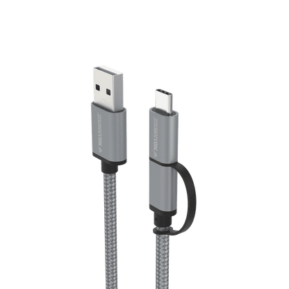MoArmouz - 2 in 1 USB-C and Micro USB Cable