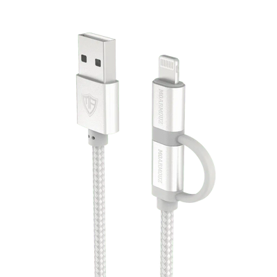 Lightning & micro USB Sync & Charge MFi Certified 2 in 1 Cable — Moarmouz