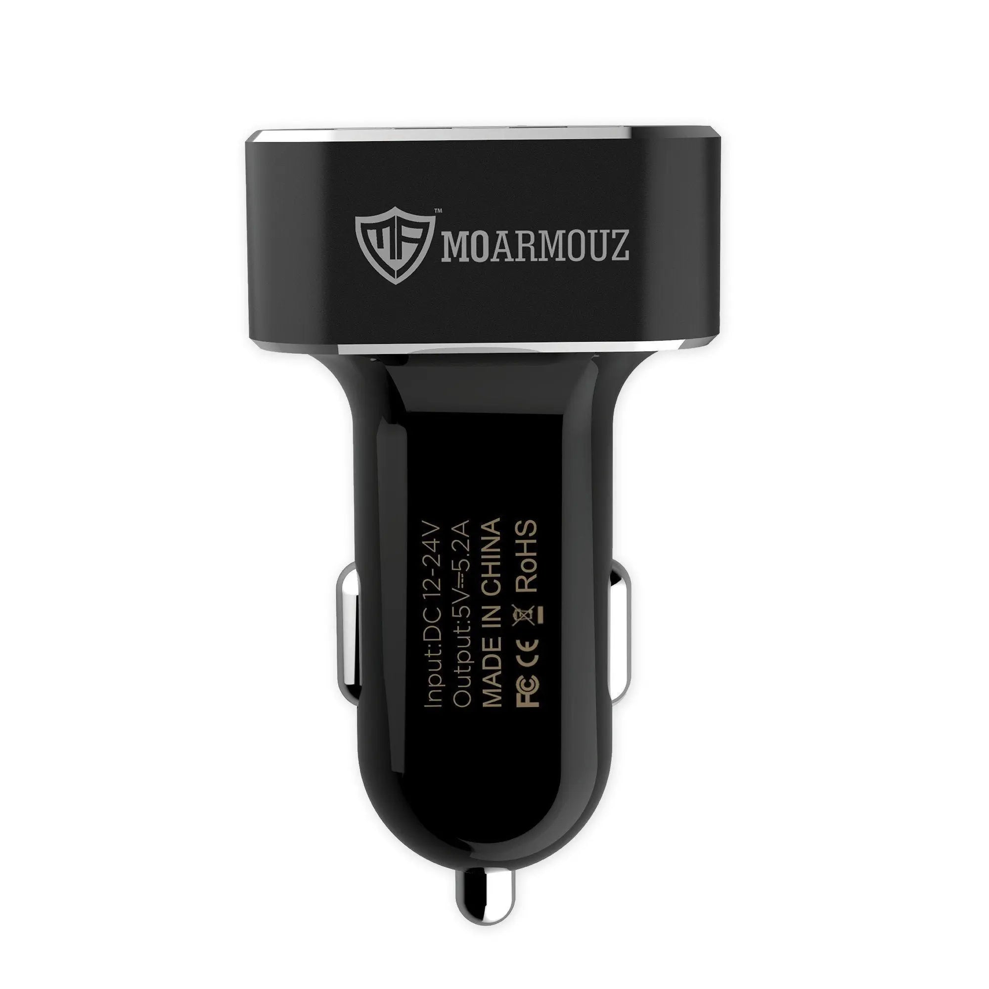 MoArmouz - 3 Port w/ Smart Charge 5.2A/26W Car Charger