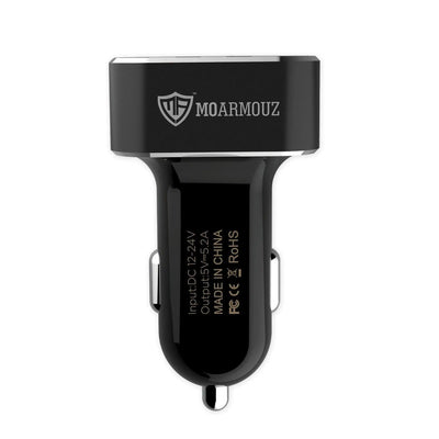 Car Charger 3 Port w/ Smart Charge 5.2A/26W — Moarmouz