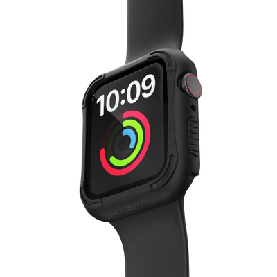 Rugged Armor Case with Tempered Glass Screen Protector for Apple Watch Series 6/5/4 & SE (44mm & 40mm) — Moarmouz