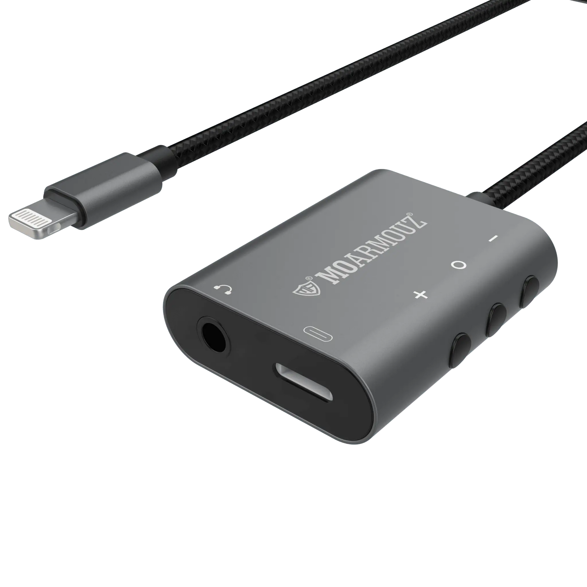 Lightning to 3.5mm Headphone Adapter with charging and music