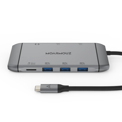 USB-C 9 in 1 Dual HDMI Display Hub — Moarmouz
