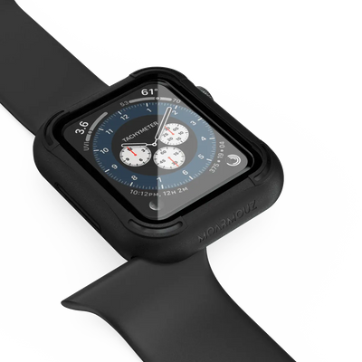 Rugged Armor Case with Tempered Glass Screen Protector for Apple Watch Series 6/5/4 & SE (44mm & 40mm) — Moarmouz