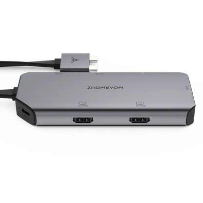 MoArmouz - Type C (USB-C) 8 in 2 Dual 4K HDMI Gigabit Hub
