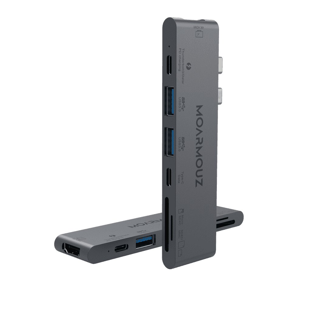 MoArmouz - Type C (USB-C) 7 in 2 Thunderbolt 3 HDMI HUB