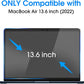 MoArmouz - HD Clear Screen Protector for MacBook Air 13" M2, 2022