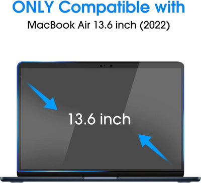 HD Clear Screen Protector for MacBook Air 13.6" (M5–M2, 2026–2022) — Moarmouz