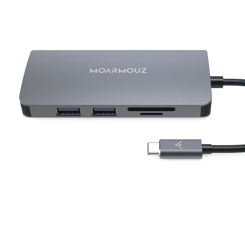 MoArmouz - Type C (USB-C) 9 in 1 Dual Display VGA Hub