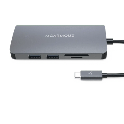 MoArmouz - Type C (USB-C) 9 in 1 Dual Display VGA Hub