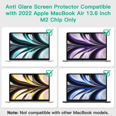 Anti-Glare Screen Protector for MacBook Air 13.6" (M5–M2, 2026–2022) — Moarmouz