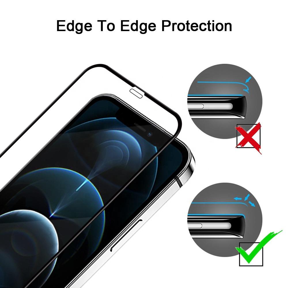 MoArmouz - Curved Tempered Glass Screen Protector for iPhone 12 /12 Pro