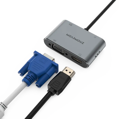 USB-C 4 in 1 Dual Display Hub — Moarmouz