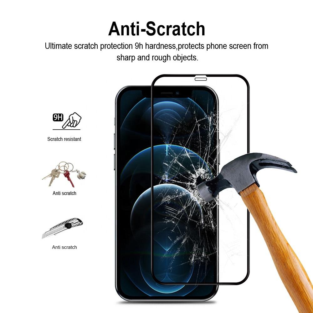 MoArmouz - Curved Tempered Glass Screen Protector for iPhone 12 Pro Max