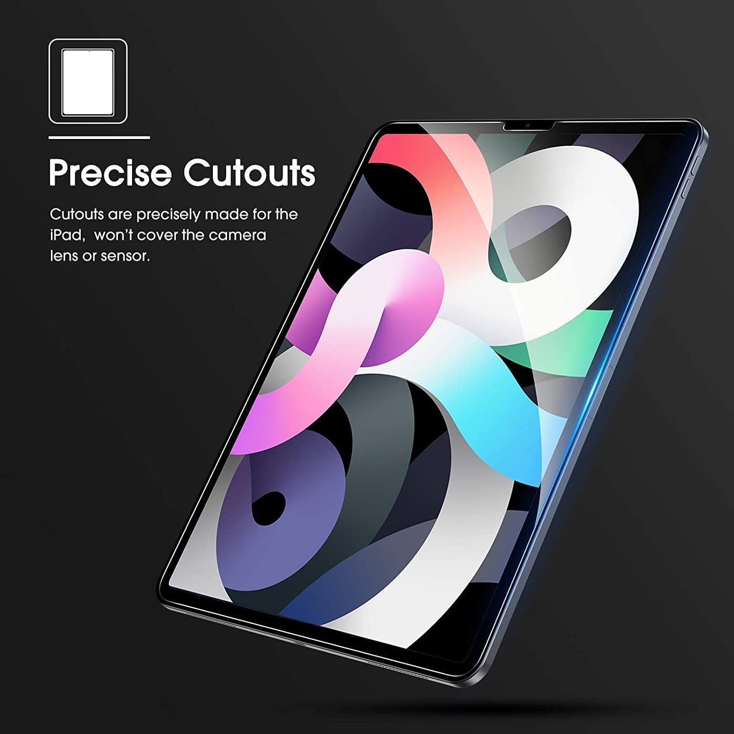 MoArmouz - Tempered Glass Screen Protector for iPad Air 10.9" (5th Gen/4th Gen)