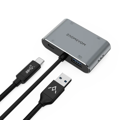 USB-C 4 in 1 Dual Display Hub — Moarmouz