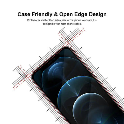 MoArmouz - Curved Tempered Glass Screen Protector for iPhone 12 Pro Max