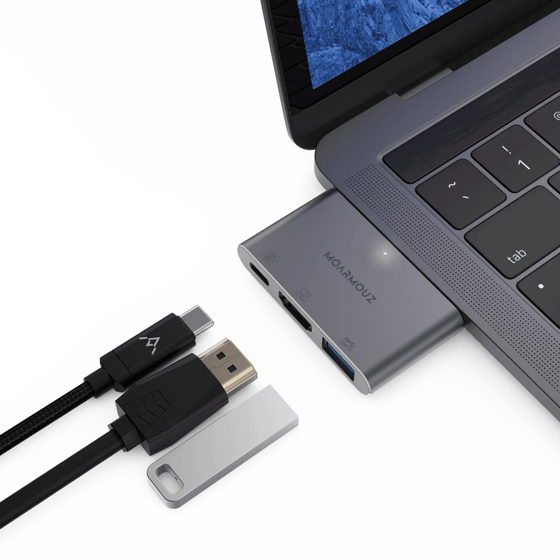 Type C USB C 3 in 2 Multiport 4K HDMI Hub