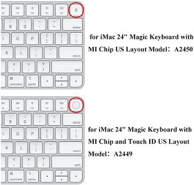 Keyboard Protector for Magic Keyboard with Touch ID for MacBook Models with Apple Silicon (USB-C) – US Layout — Moarmouz
