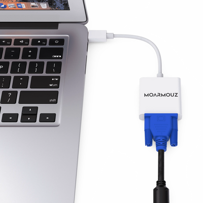 Mini DisplayPort to VGA Adapter — Supports 1080P Full HD Video — Moarmouz