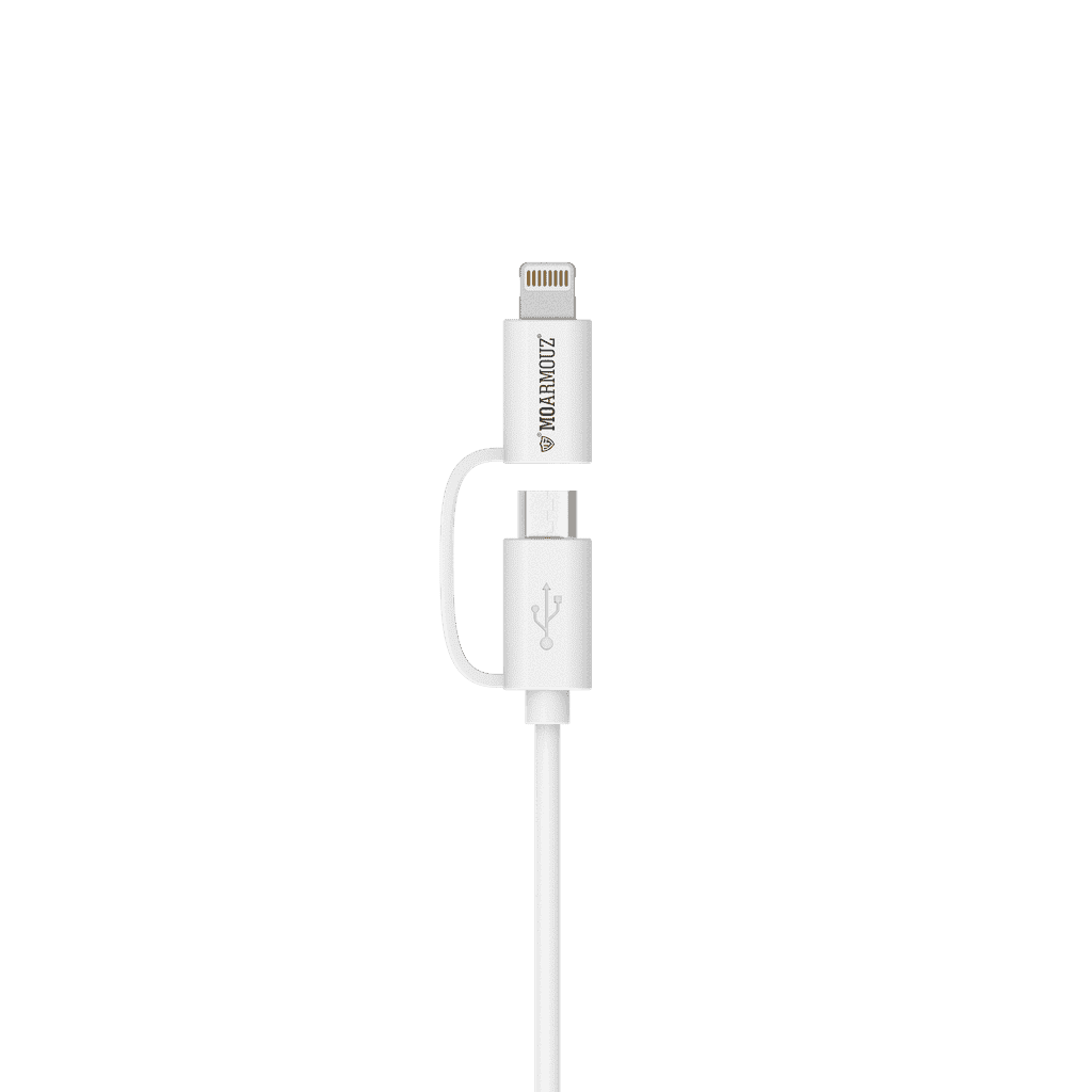 Lightning & micro USB Sync n Charge MFi Certified 2 in 1 Cable