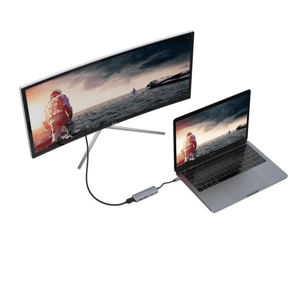 Type C USB C 4 in 1 Multiport Hub 4K HDMI USB 3.0 PD