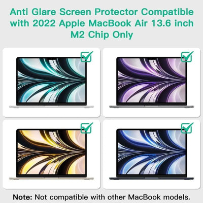 Anti-Glare Screen Protector for MacBook Air 13.6" (M5–M2, 2026–2022) — Moarmouz