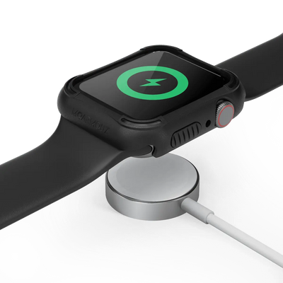 Rugged Armor Case with Tempered Glass Screen Protector for Apple Watch Series 6/5/4 & SE (44mm & 40mm) — Moarmouz