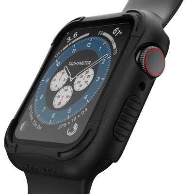 Rugged Armor Case with Tempered Glass Screen Protector for Apple Watch Series 6/5/4 & SE (44mm & 40mm) — Moarmouz