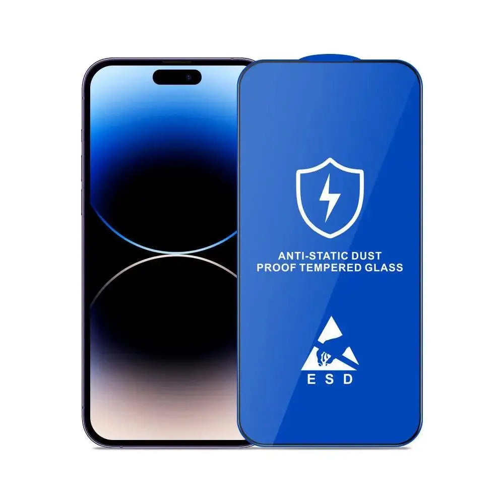 Curved Anti-Static Tempered Glass Screen Protector for iPhone 13 Pro Max — Moarmouz