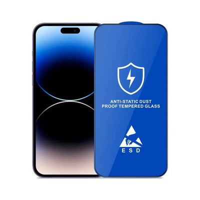 Curved Anti-Static Tempered Glass Screen Protector for iPhone 13 Pro Max — Moarmouz