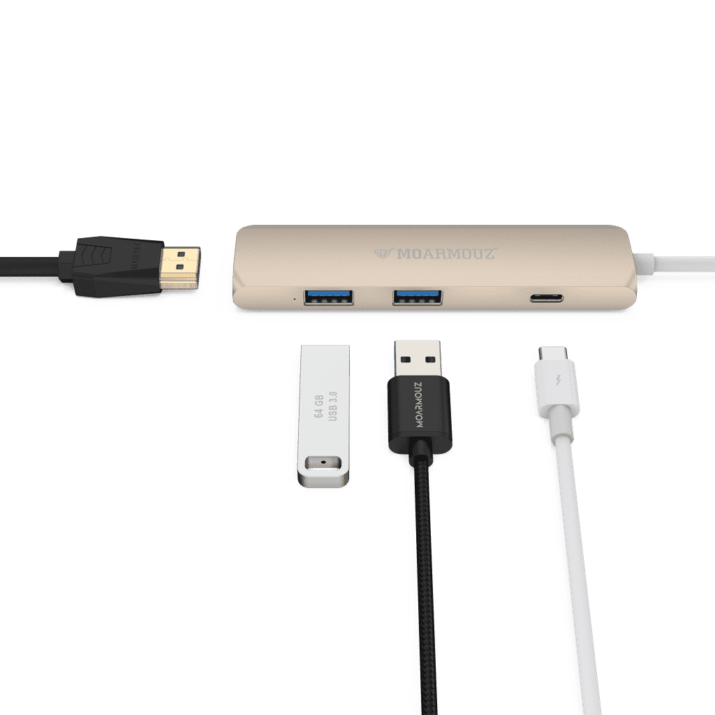 MoArmouz - Type C (USB-C) 4 in 1 Multiport HDMI Hub